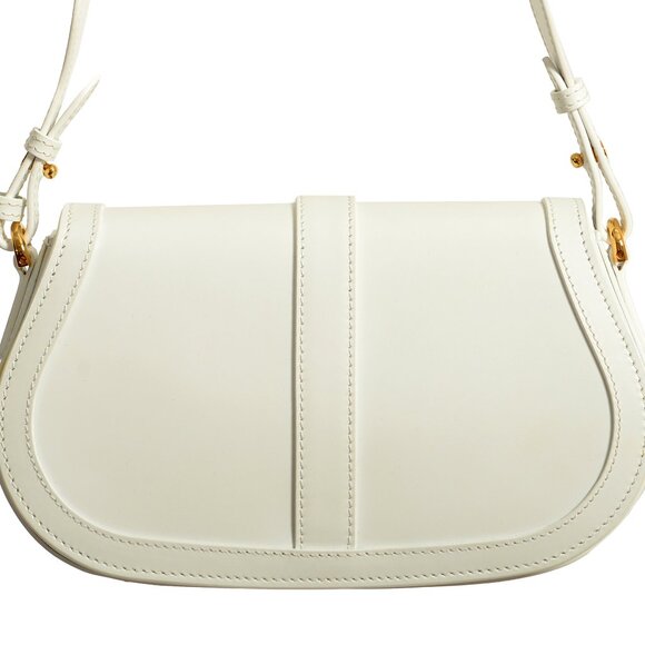 Versace Women's White 100% Leather Greca Goddess Handbag Shoulder Bag - Picture 4 of 8